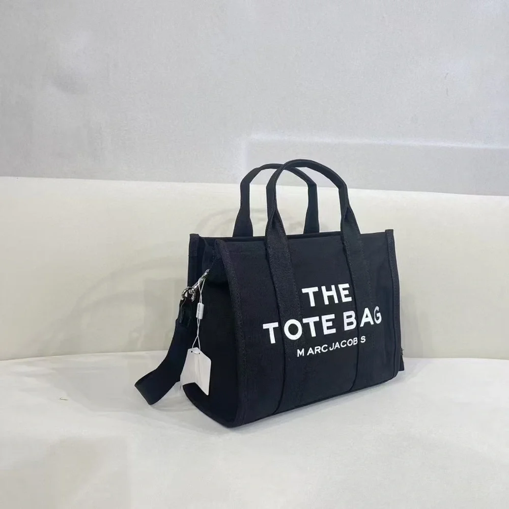 Marc Jacobs Black Canvas 'The Tote Bag' Messenger